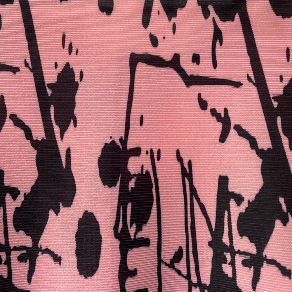Pink Abstract Print A-Line Dress - Picture 7 of 9